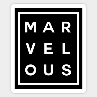 Marvelous Boxed (White) Sticker